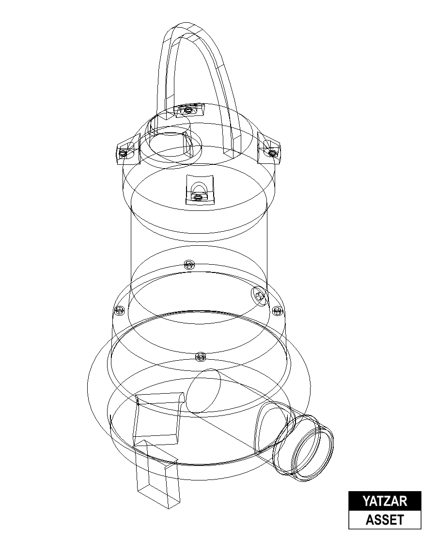 Yatzar Asset | Ekki | Sewage Submersible Pump | Revit Model