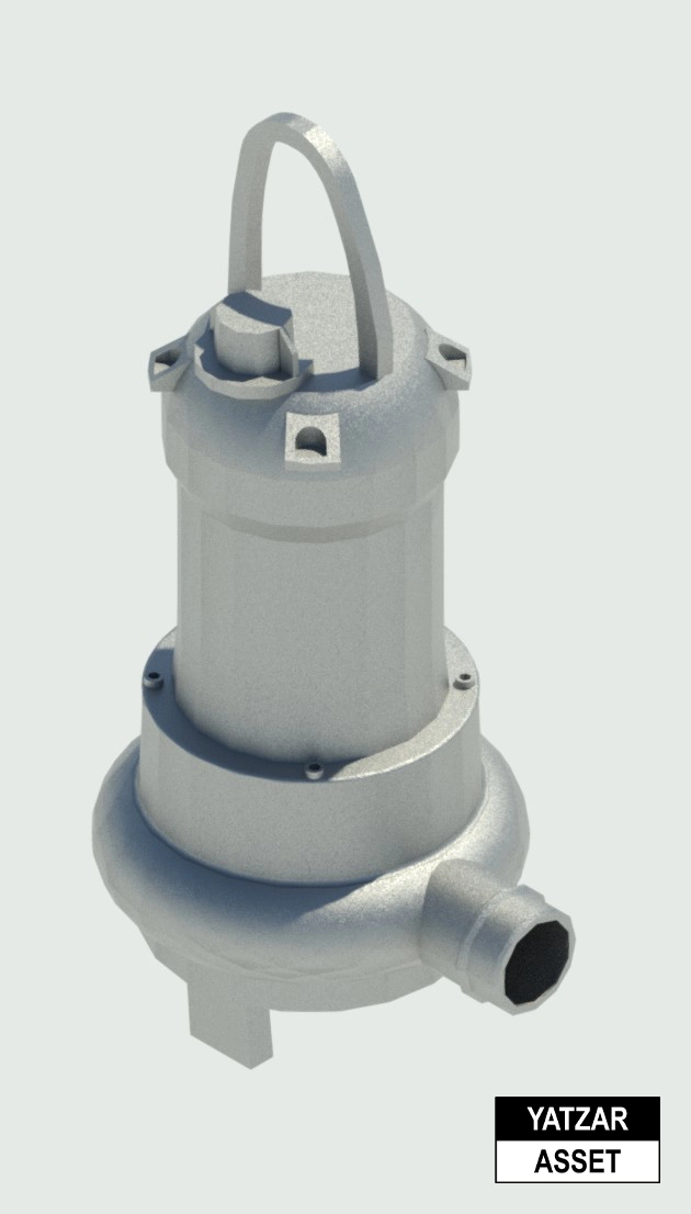 Yatzar Asset | Ekki | Sewage Submersible Pump | Revit Model