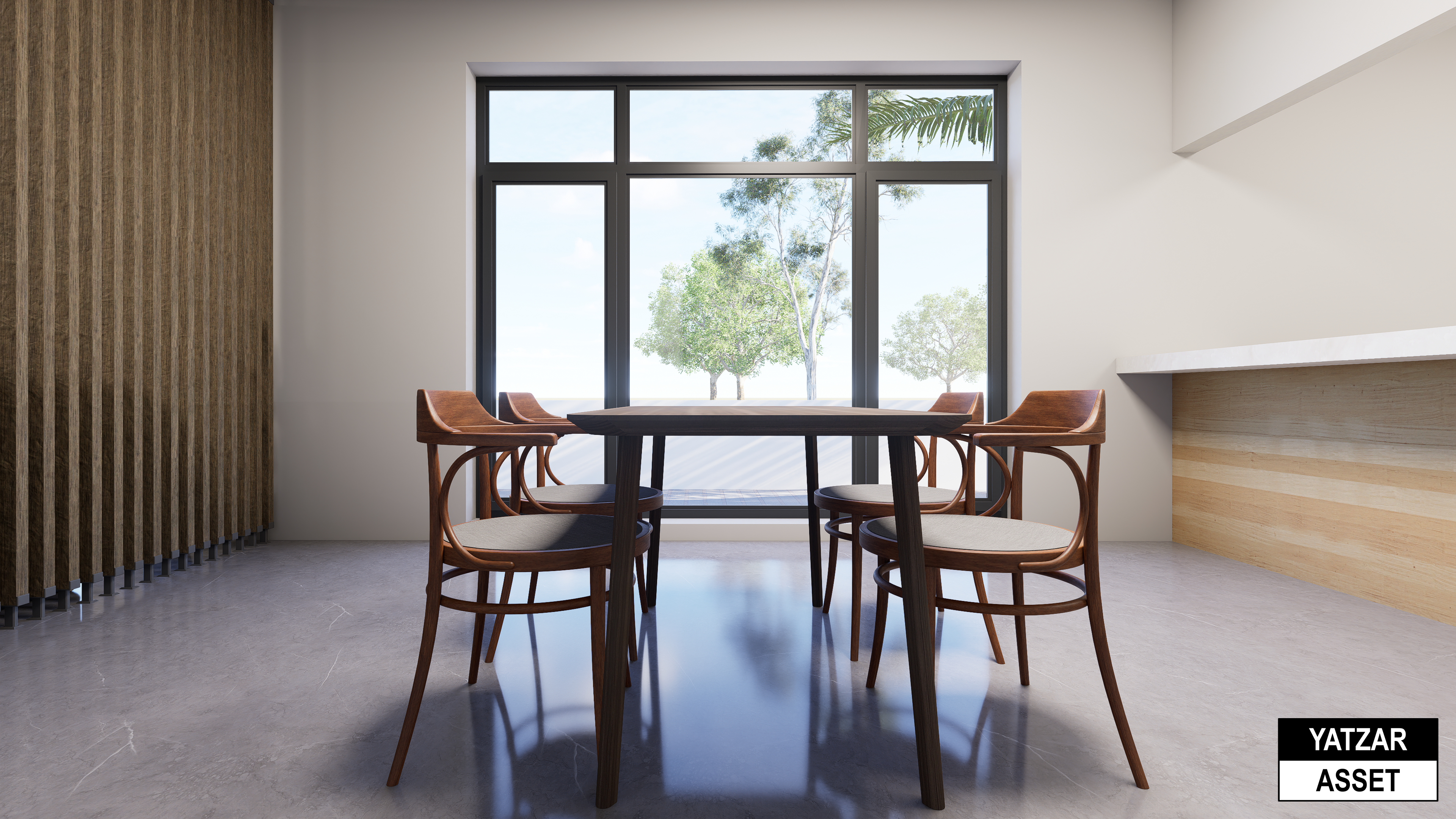 Yatzar Asset | Modern 2BHK House | Blender 3D Model | 1619 sq.ft.