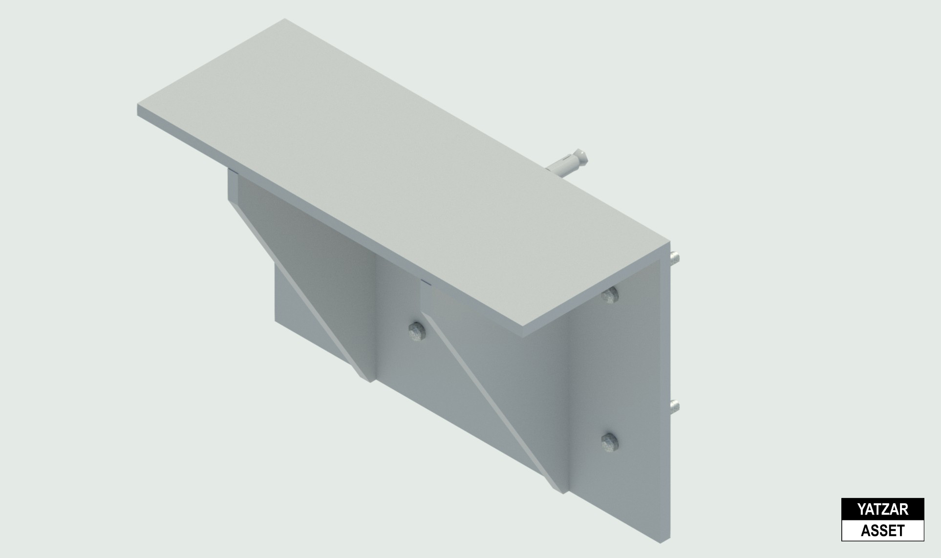Yatzar Asset | Ingal | Bridge Barrier Mounting Bracket 16mm | Revit Model