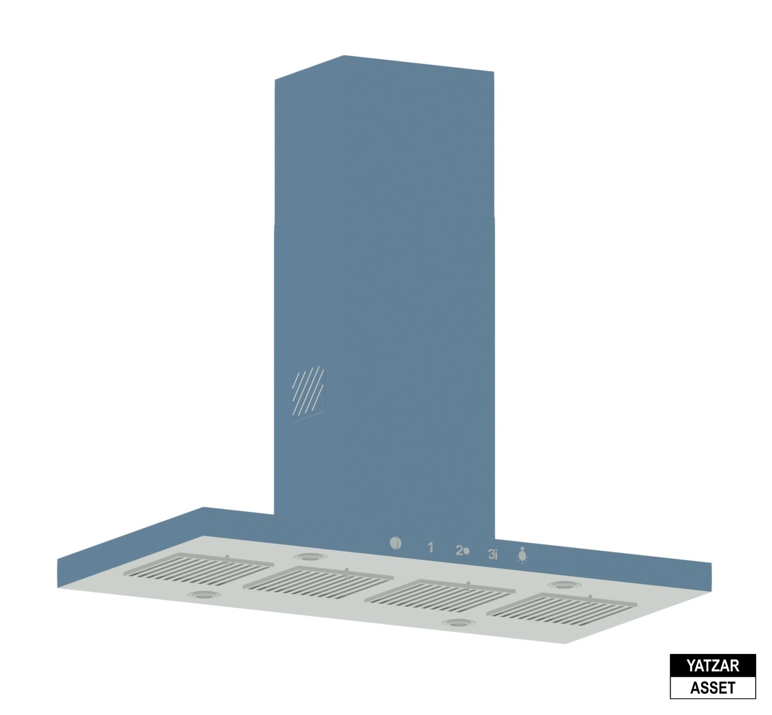 Yatzar Asset | Bosch | 4 Supra Glass 120 cm Baffle Filter Ceiling Mounted Kitchen Chimney With Suction Capacity