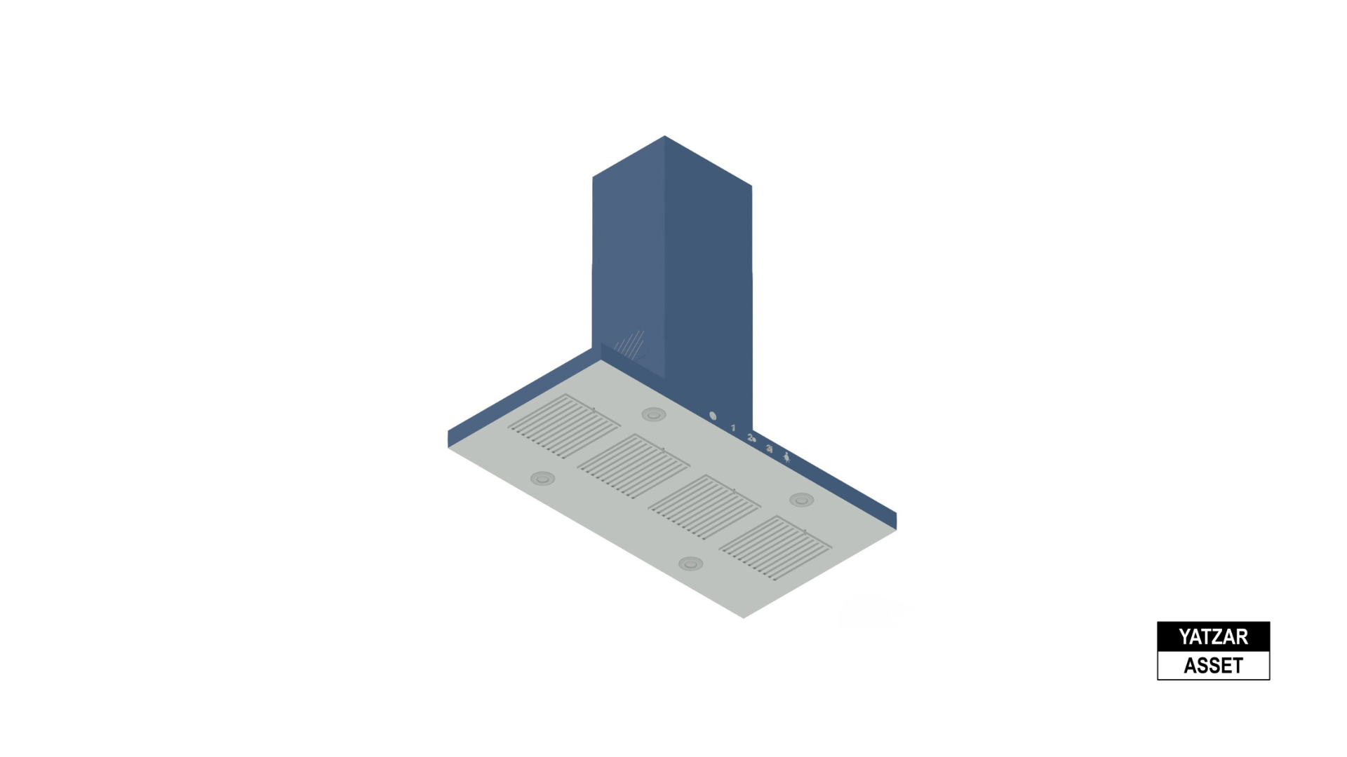 Yatzar Asset | Bosch | 4 Supra Glass 120 cm Baffle Filter Ceiling Mounted Kitchen Chimney With Suction Capacity