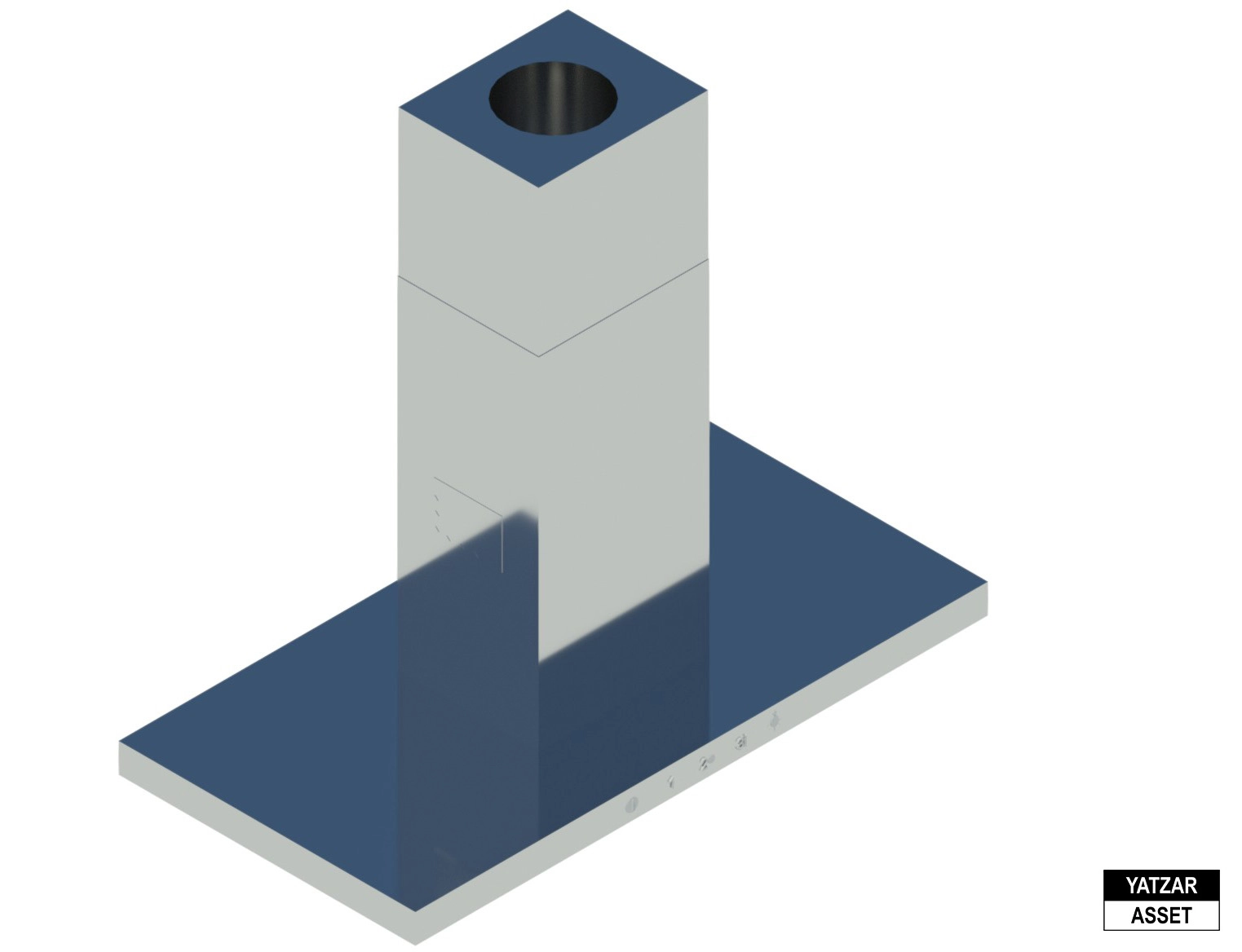 Yatzar Asset | Bosch | 4 Supra Glass 120 cm Baffle Filter Ceiling Mounted Kitchen Chimney With Suction Capacity