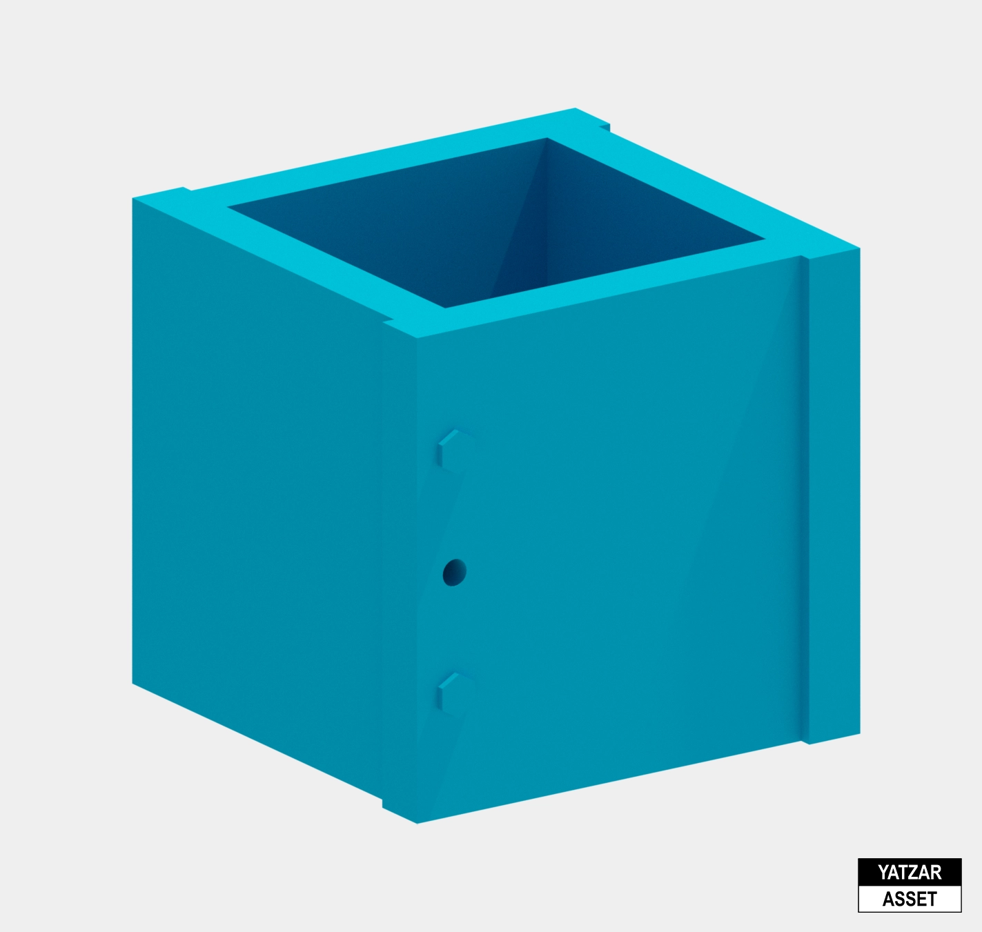 Yatzar Asset | Cement Cube Mould | Revit Model