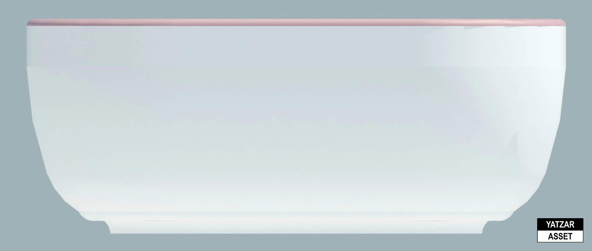 Yatzar Asset | Cera | Cera Lustre Glitz Campa L Glitz Thin Rim Tabletop Wash Basin - Rose Gold