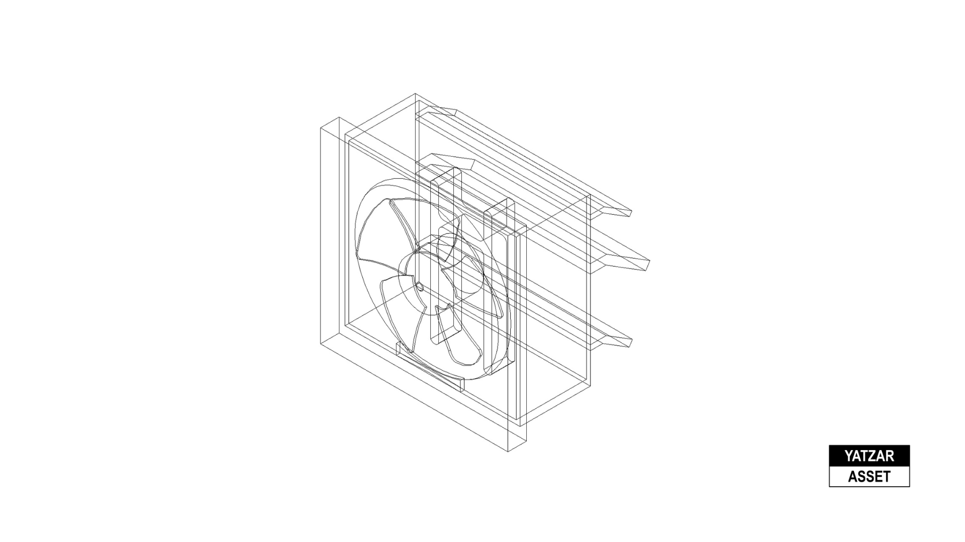 Yatzar Asset | Crompton | Axial Air Exhaust Fan| Revit Model