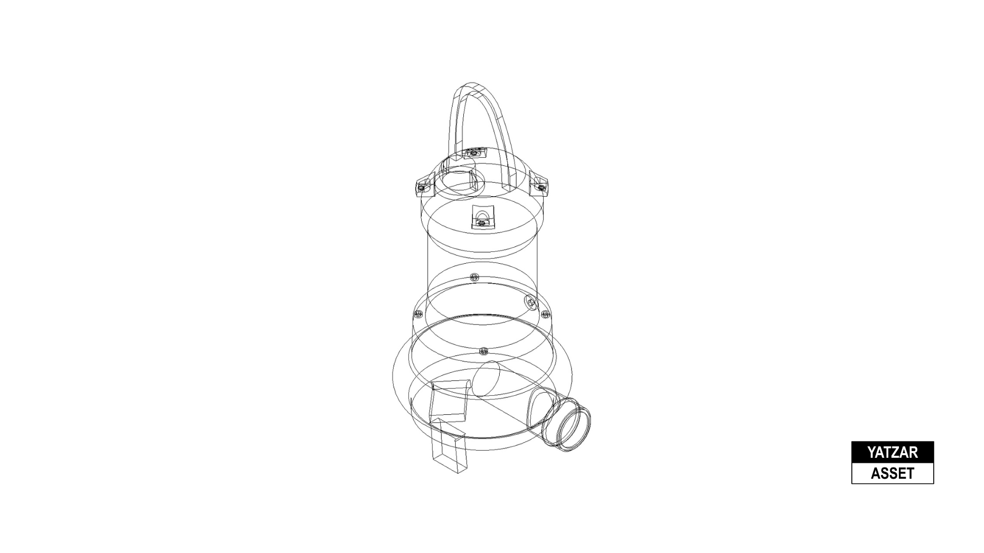 Yatzar Asset | Ekki | Sewage Submersible Pump | Revit Model