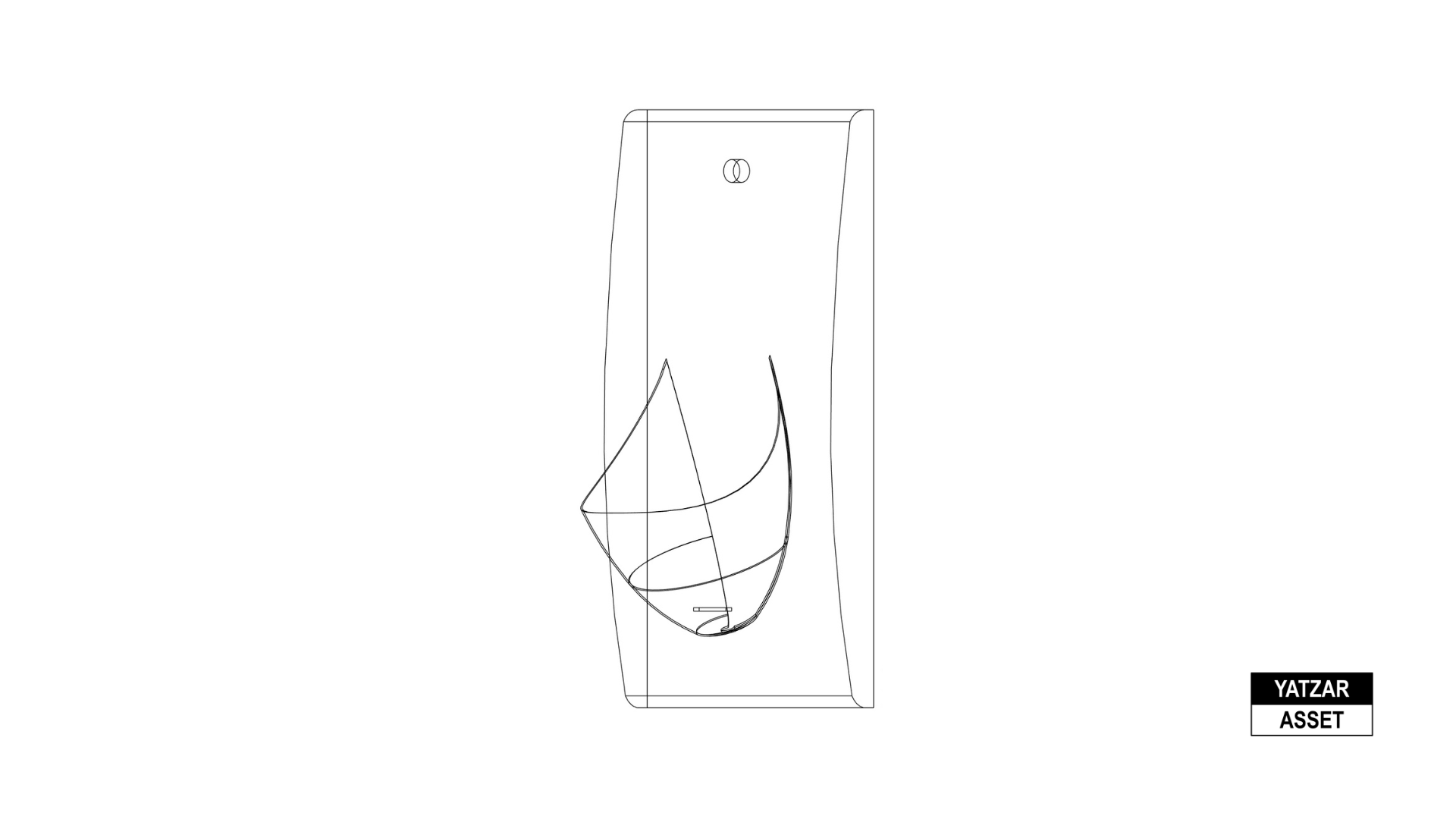 Yatzar Asset | Hindware | Italian Collection Kango Sensor Urinal - Star White| Revit Model
