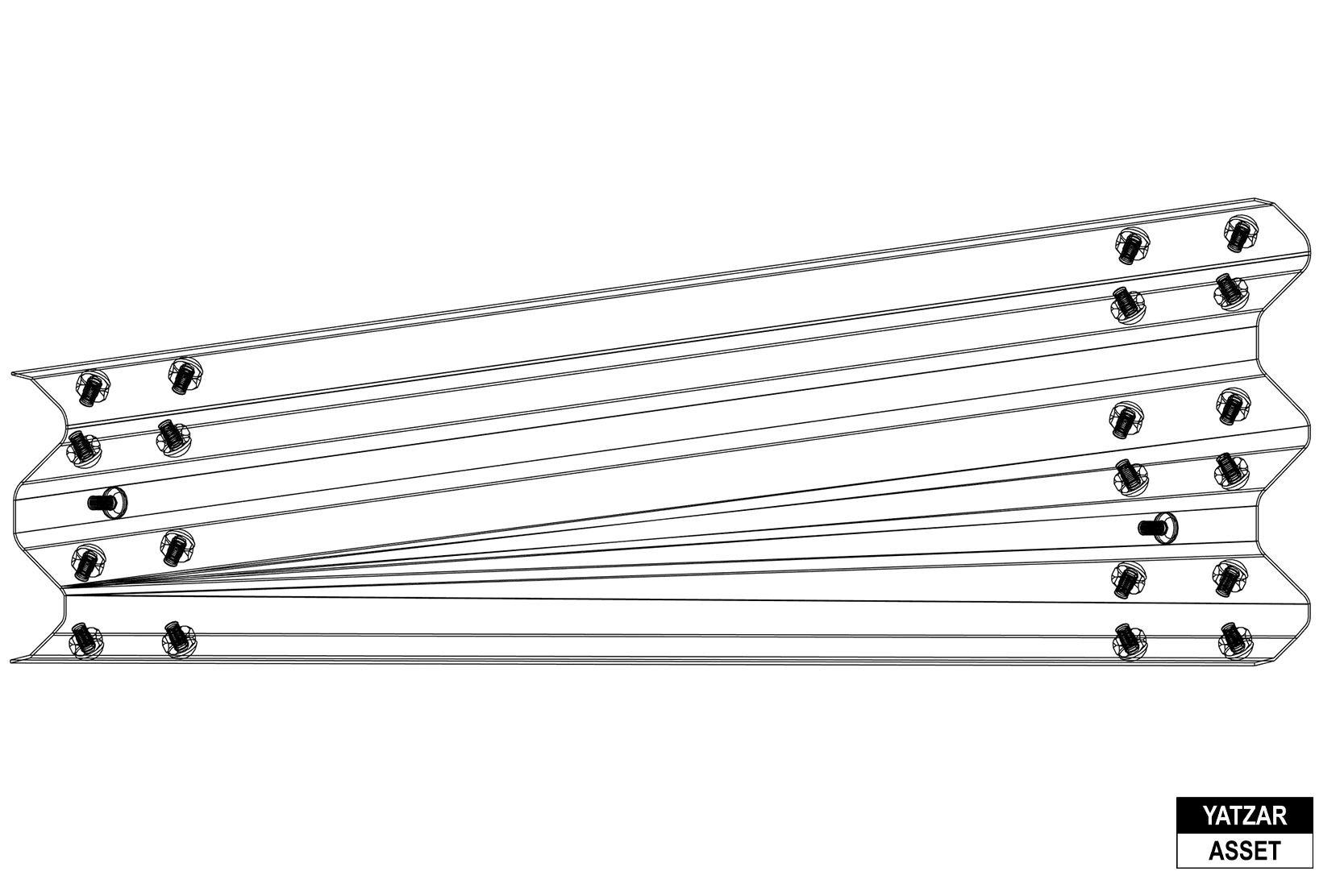 Yatzar Asset | Ingal | Asymmetric Transition 1905mm LHS W to Thrie | Revit Model