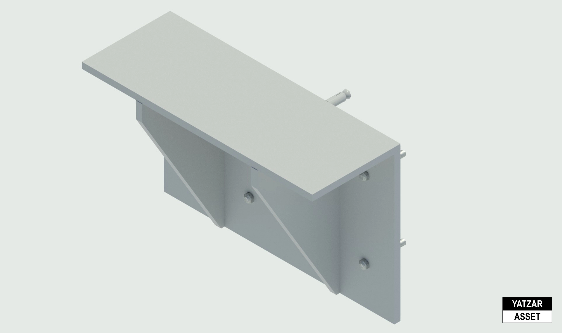 Yatzar Asset | Ingal | Bridge Barrier Mounting Bracket 16mm | Revit Model