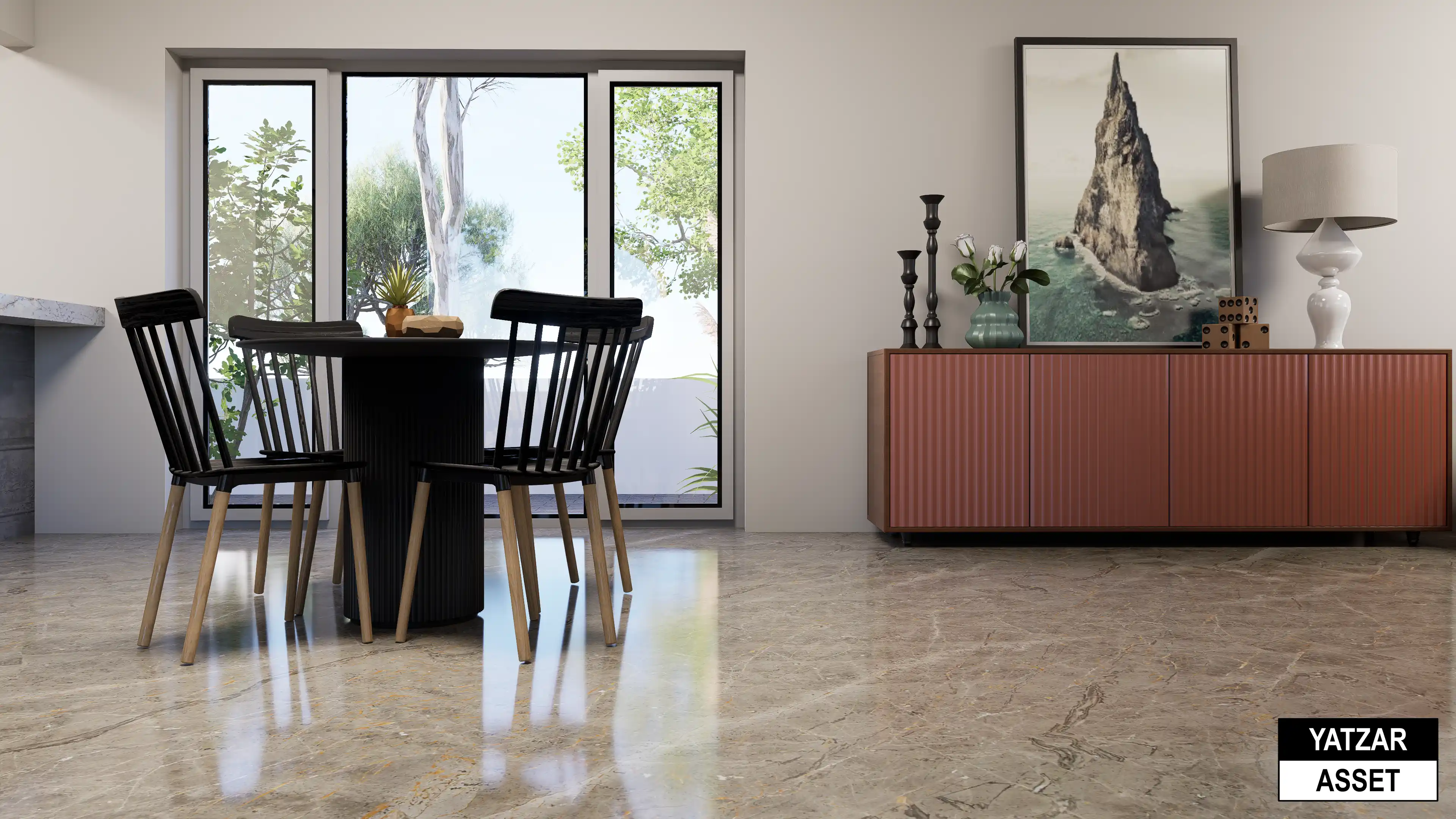 Yatzar Asset | Modern 1BHK House | Blender 3D Model | 1264 sq.ft.