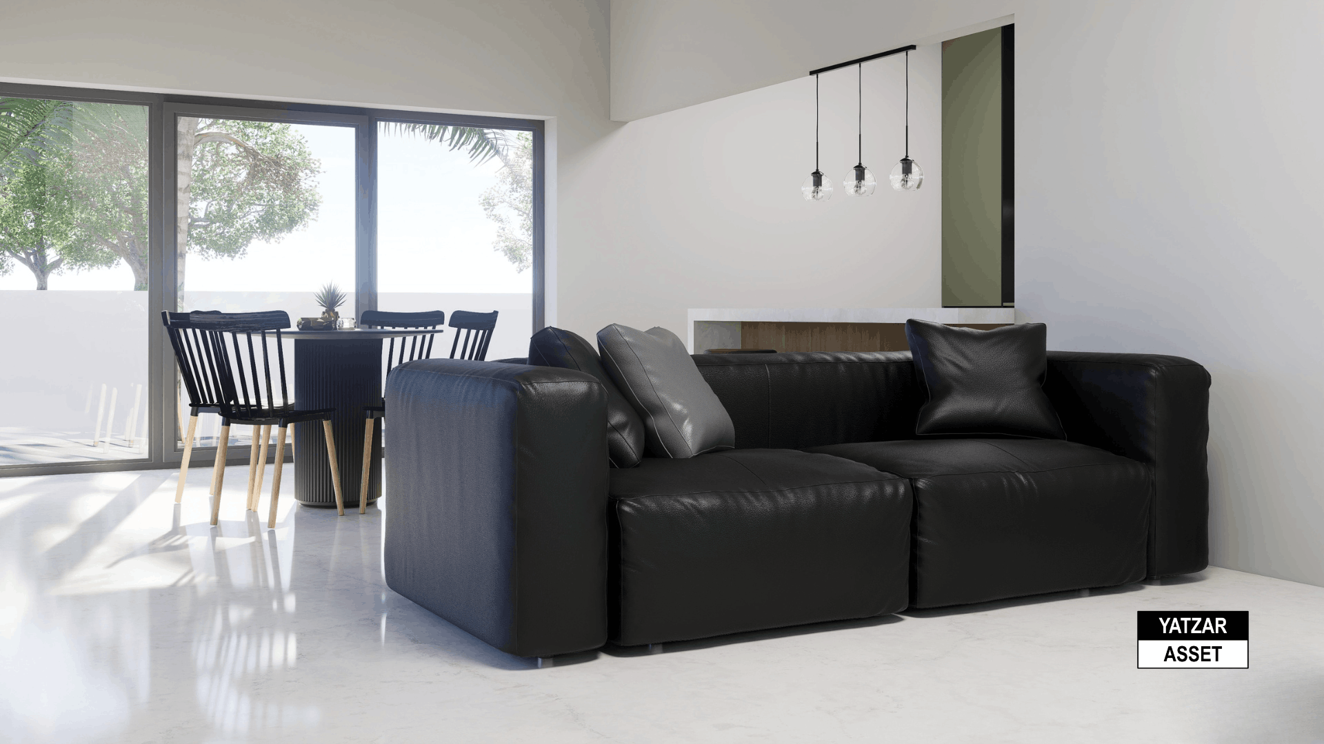 Yatzar Asset | Modern 2BHK House | Blender 3D Model | 1161 sq.ft.