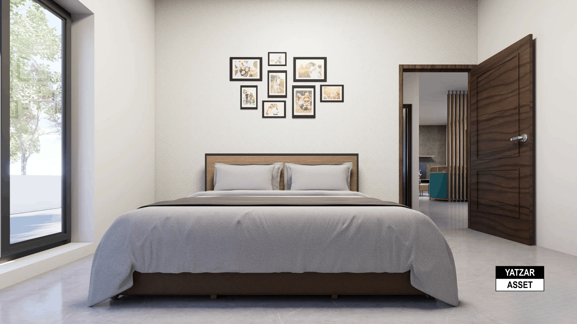 Yatzar Asset | Modern 2BHK House | Blender 3D Model | 1619 sq.ft.