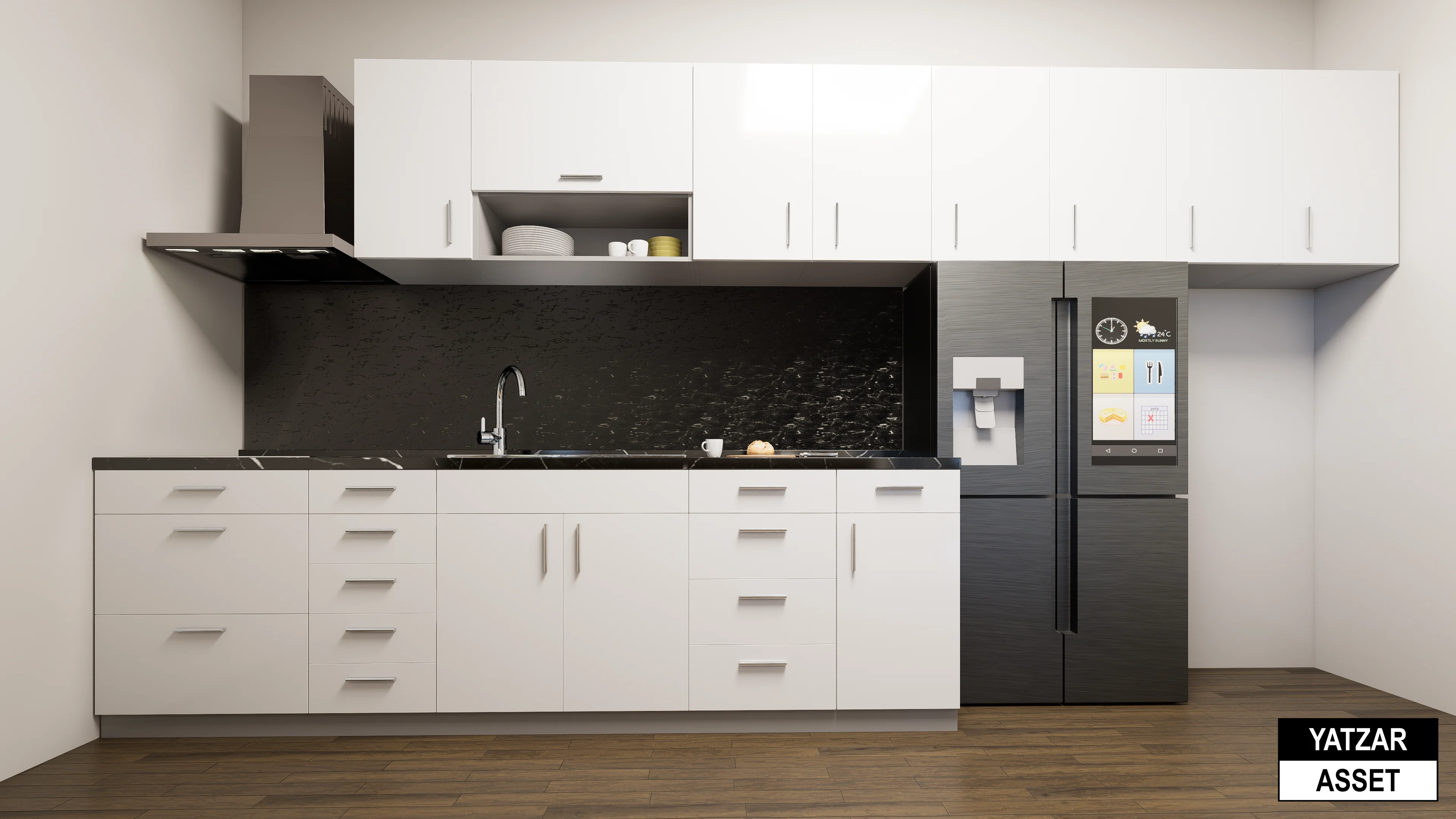 Yatzar Asset | Modern 2BHK House | Blender 3D Model | 1619 sq.ft.