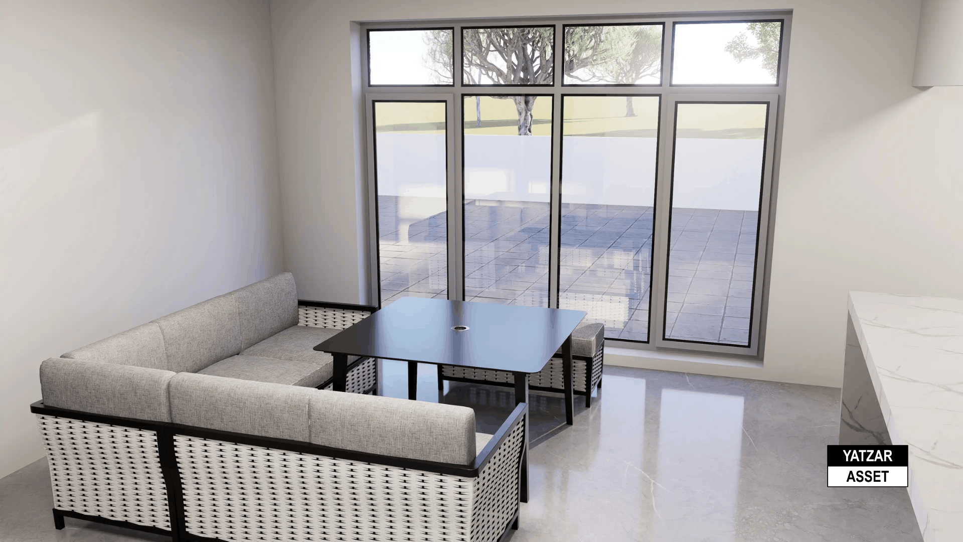 Yatzar Asset | Modern 2BHK House | Blender 3D Model | 1700 sq.ft.