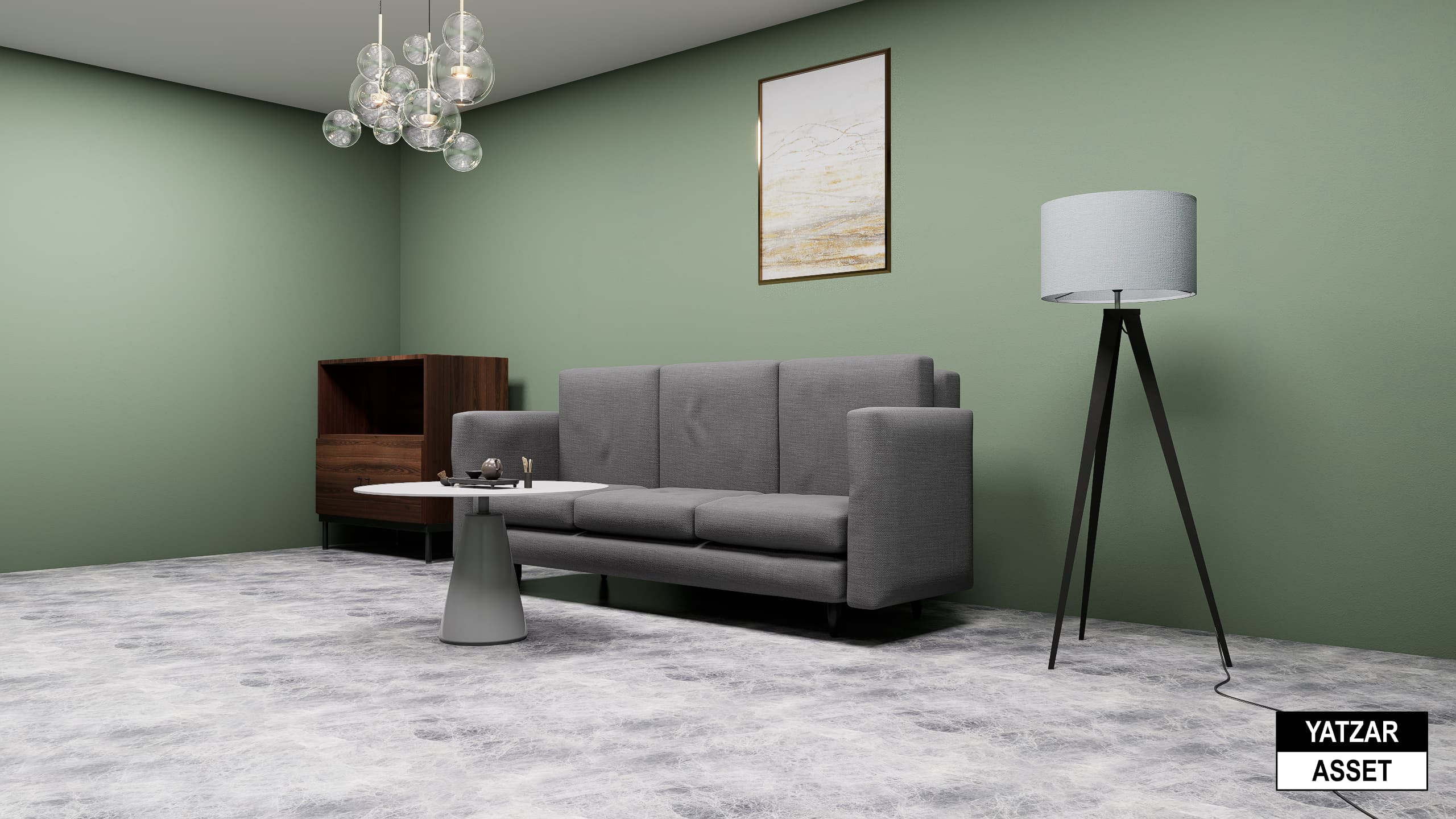 Yatzar Asset | Sofa | Blender Model