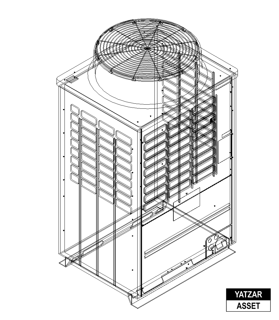 Yatzar Asset | Toshiba | VRF Single Outdoor Unit| Revit Model