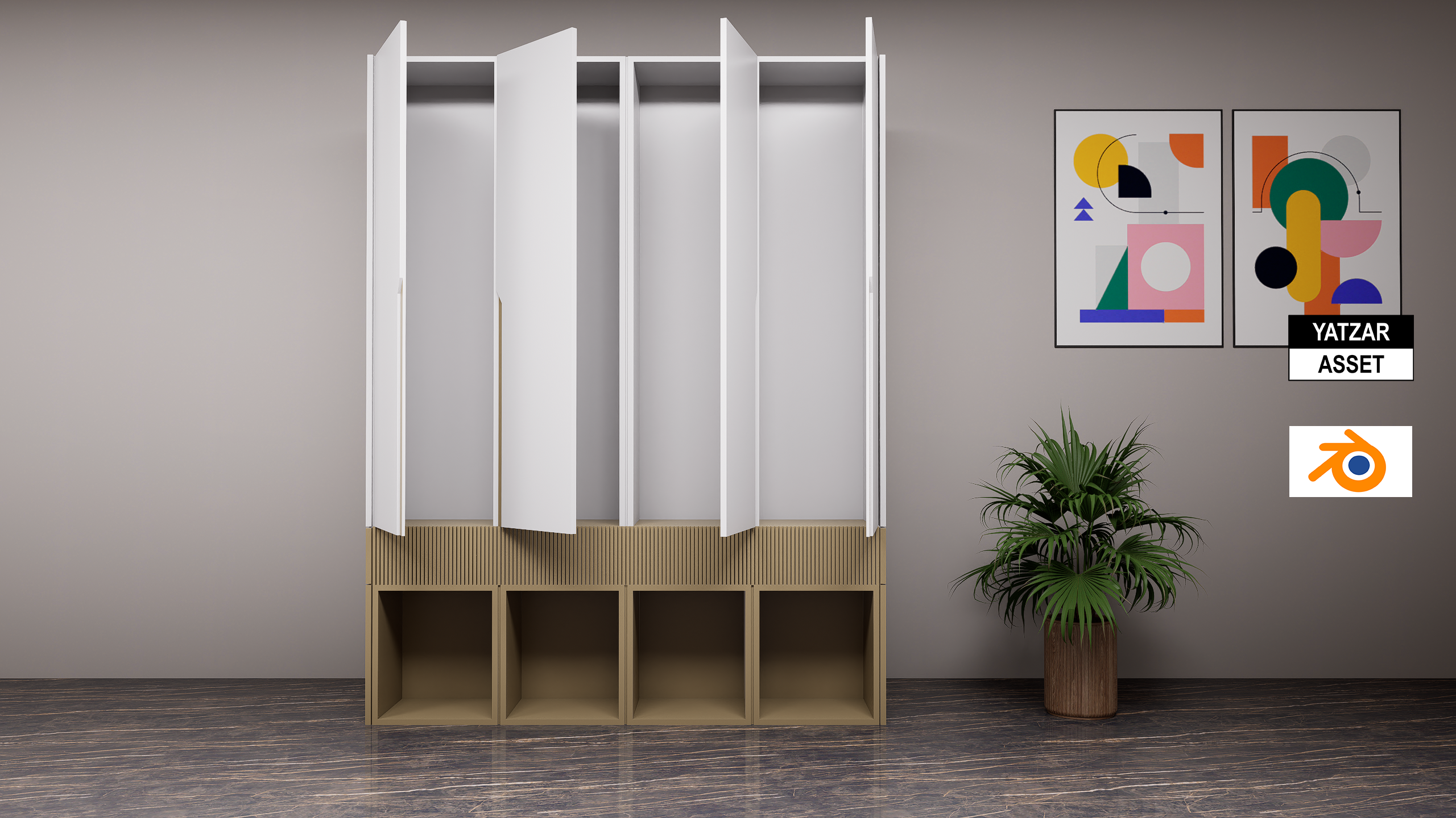 Yatzar Asset Wardrobe | Blender Model