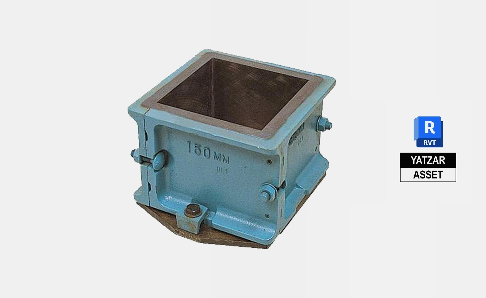 Yatzar Asset Cement Cube Mould | Revit Model