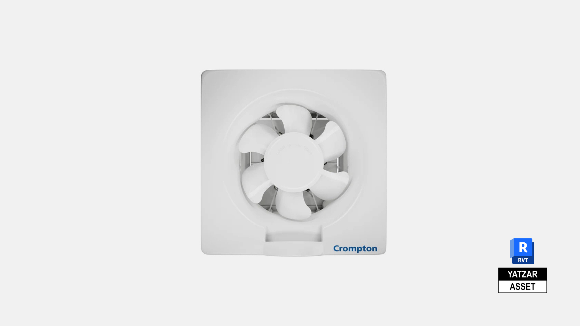 Yatzar Asset Crompton | Axial Air Exhaust Fan| Revit Model