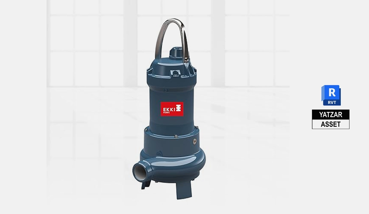Yatzar Asset Ekki | Sewage Submersible Pump | Revit Model
