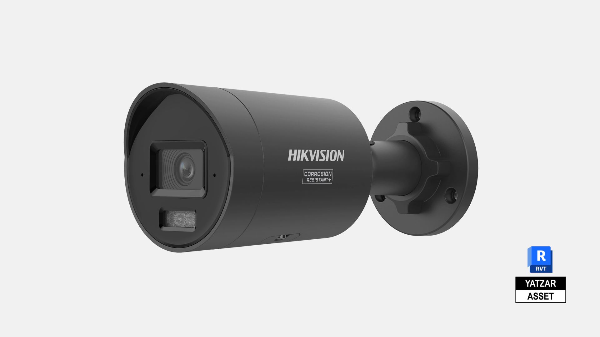 Yatzar Asset Hikvision | 4 MP Acusense Smart Hybrid Light Motorized Varifocal Bullet Network Camera| Revit Model