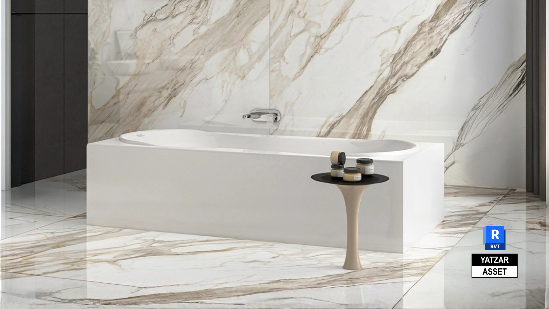 Yatzar Asset Hindware |Bathtub | Revit Model