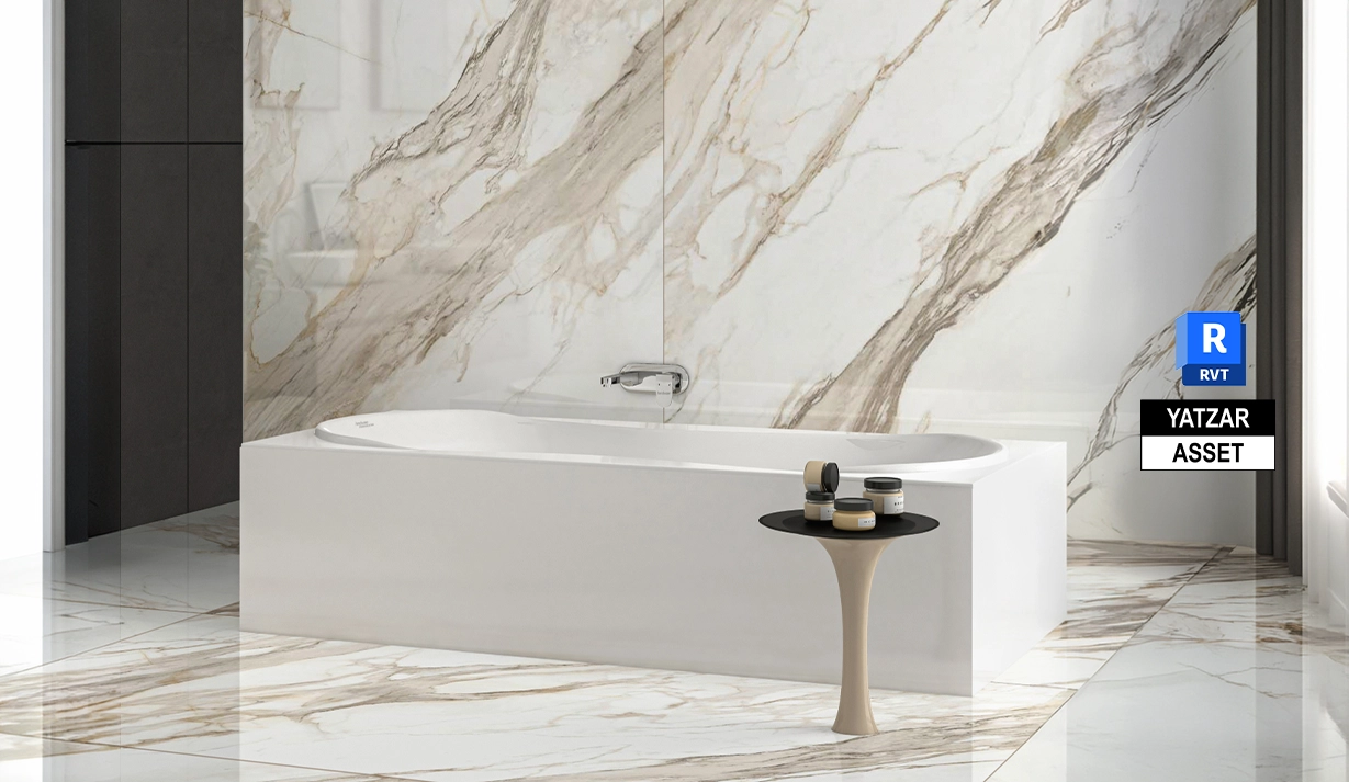 Yatzar Asset Hindware |Bathtub | Revit Model