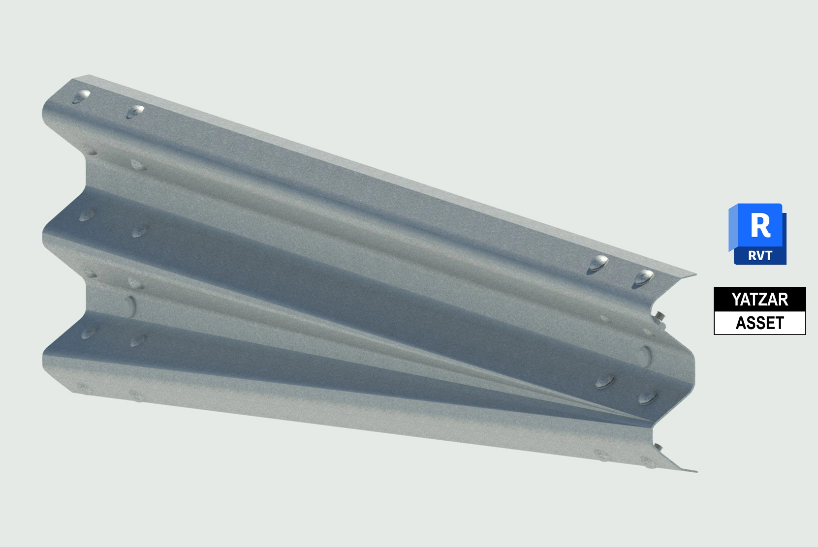 Yatzar Asset Ingal | Asymmetric Transition 1905mm RHS Thrie to W | Revit Model