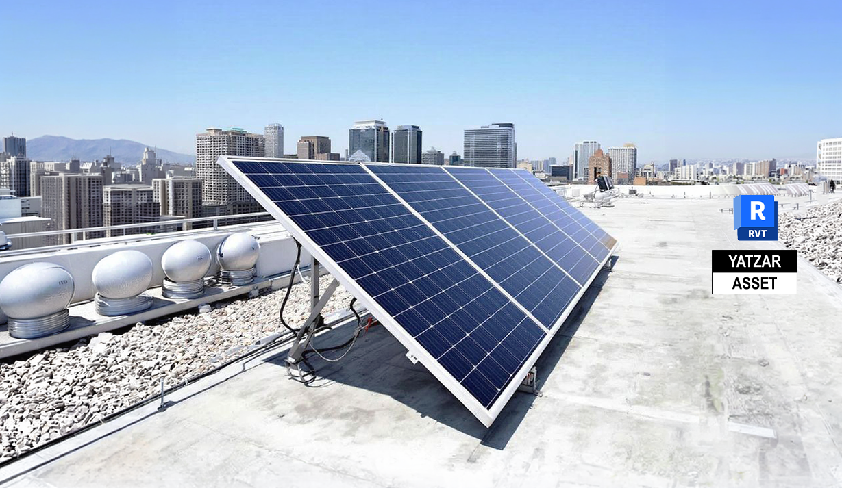 Yatzar Asset | Tata Power | Power Solar Module | Revit Model