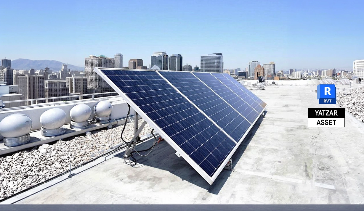 Yatzar Asset Tata Power | Power Solar Module | Revit Model
