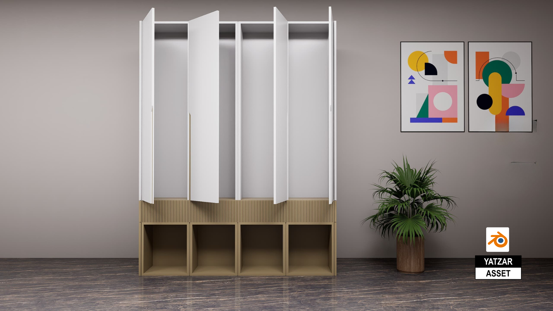 Yatzar Asset Wardrobe | Blender Model